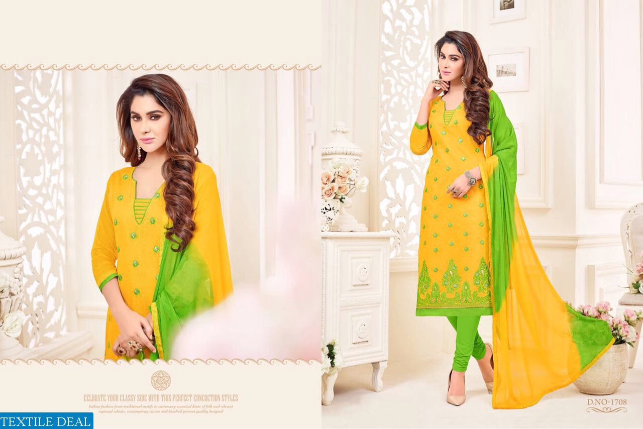 barfi by RR Wholesale chanderi Dress material
